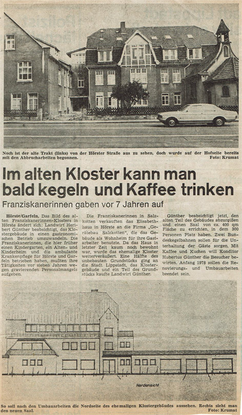 Zeitungsartikel vom 31.08.1977 in Der Patriot